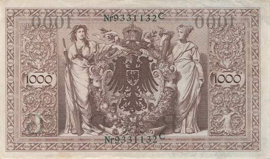 1000 Mark 1910 Ro.46b G/C